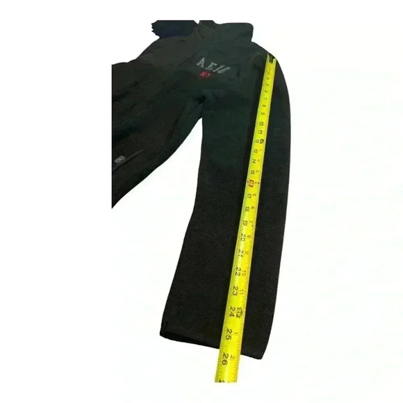 Aeropostale Jacket Adult Medium Black Full Zip Fleece Logo Casual Mens - Picture 5 of 8